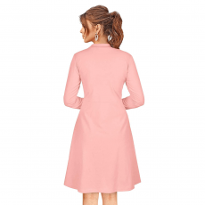 Flare pink dress