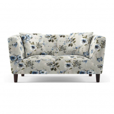 Janet 2 Seater Fabric Loveseat In Adrian Velvet Colour